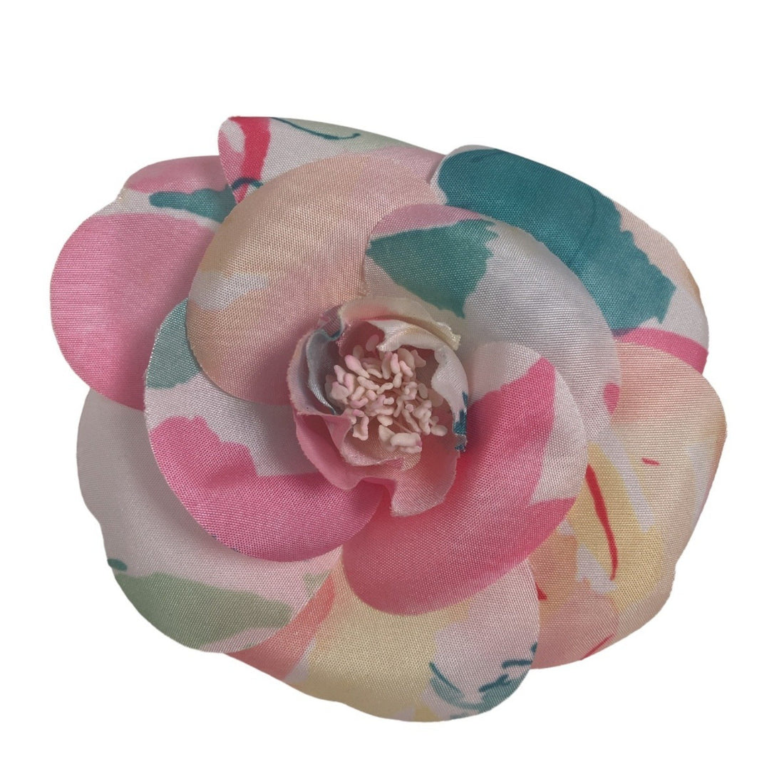 Chanel Camellia Multicolour Synthetic Brooch 