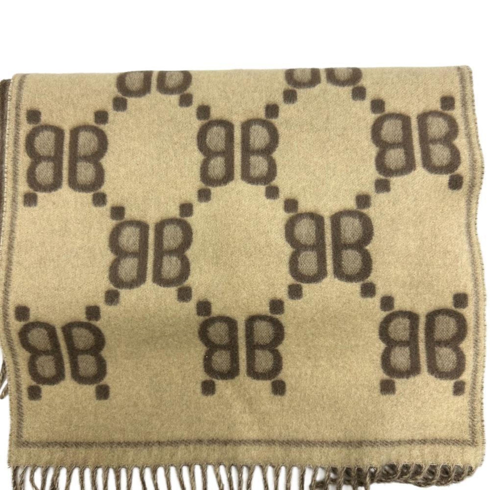 Balenciaga Beige Wool Scarf 