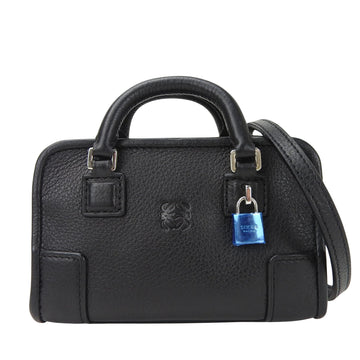 Loewe Amazona Black Leather Handbag 