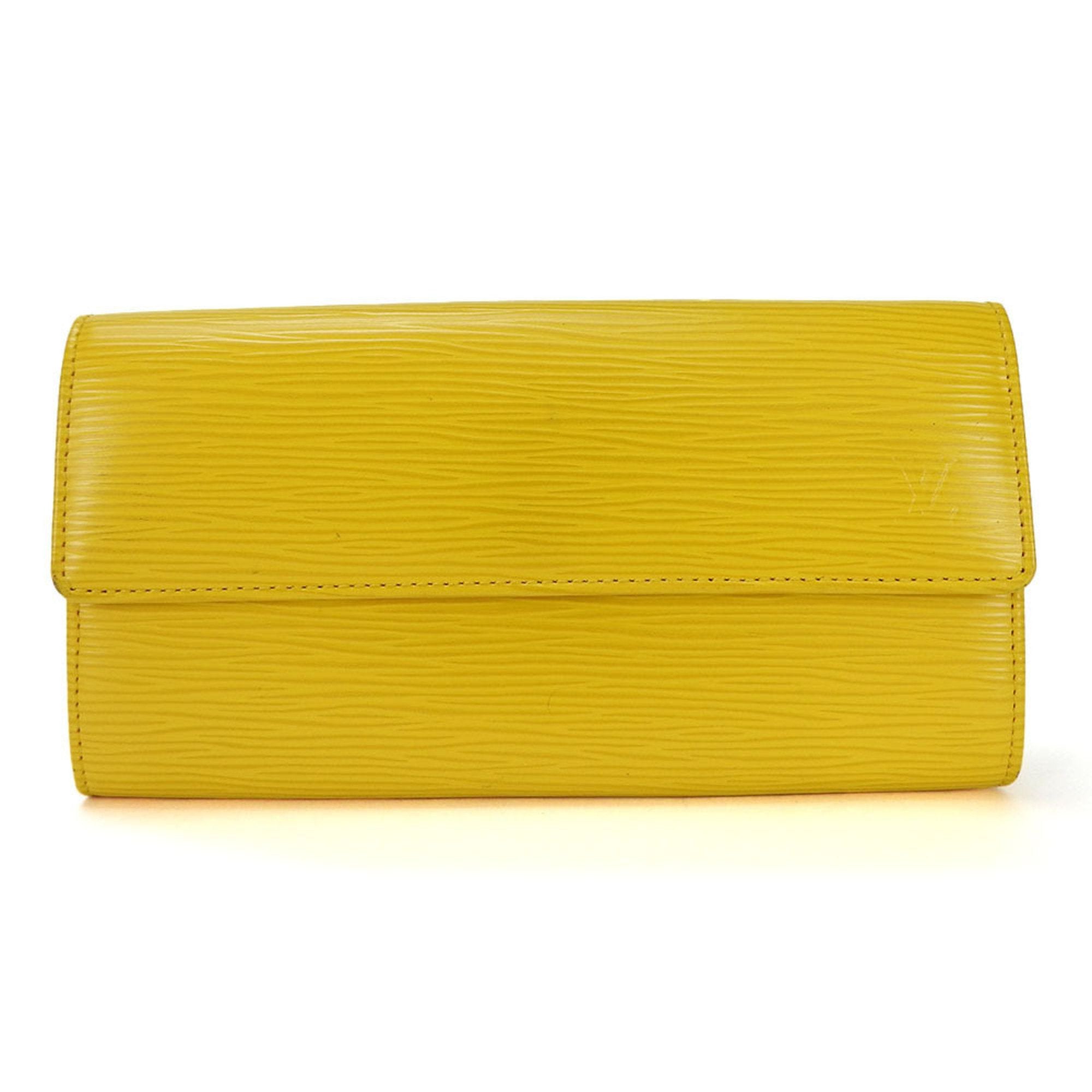 Louis Vuitton Sarah Yellow Leather Wallet 