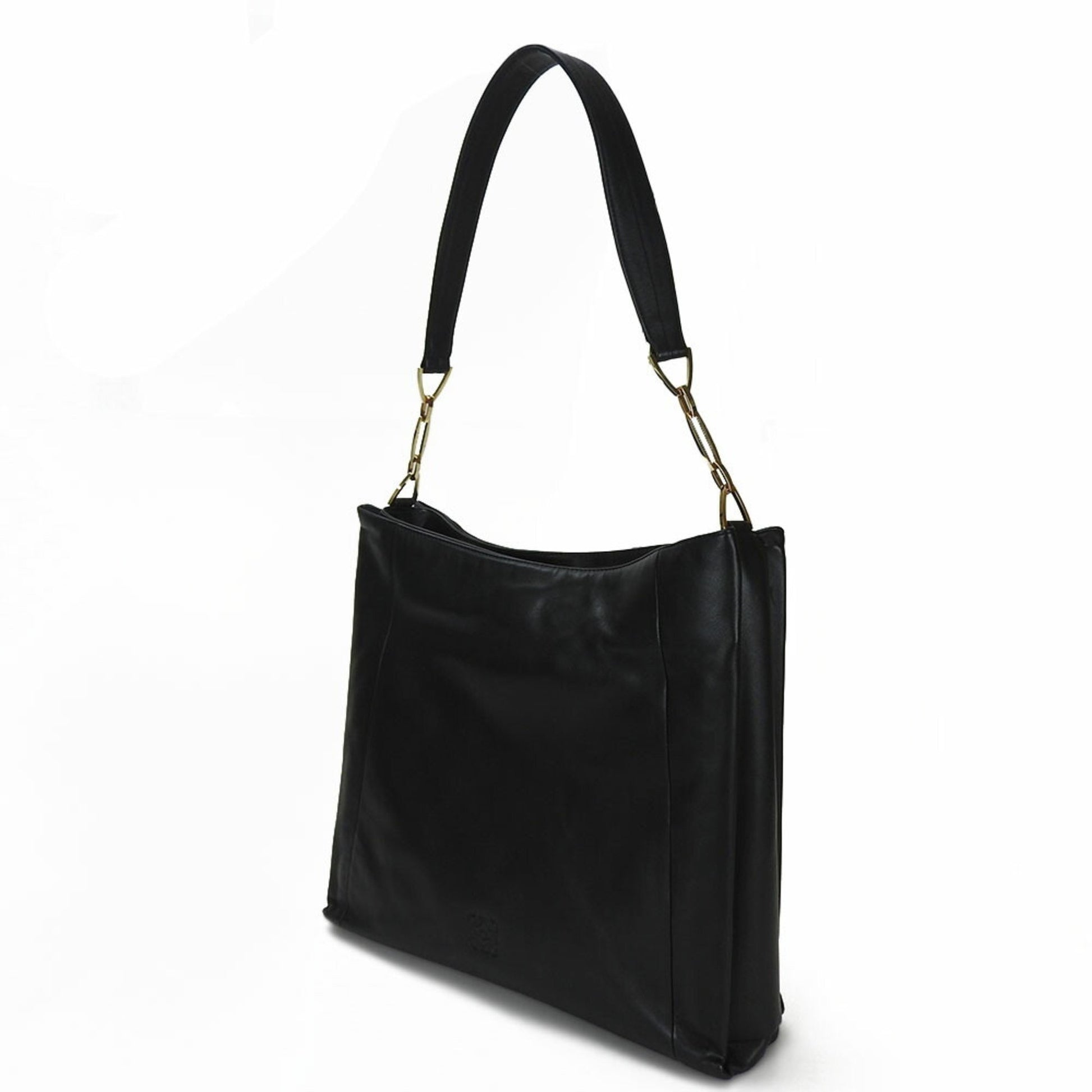 Loewe Black Leather Shopper Bag