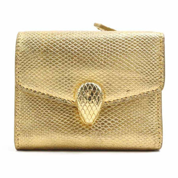 Bulgari Gold Leather Wallet 