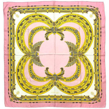 Cartier -- Pink Silk Scarf 