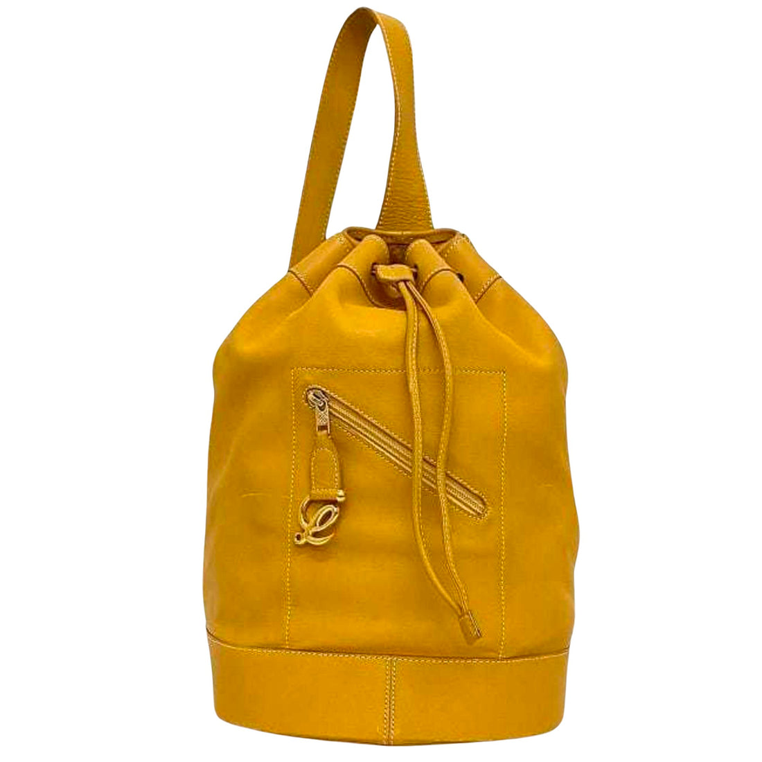 Loewe Anton Camel Leather Shoulder Bag