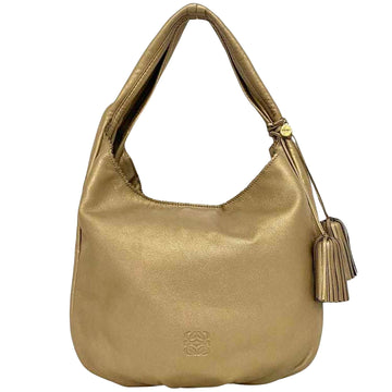 Loewe Gold Leather Shoulder Bag