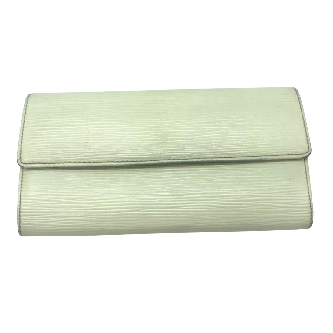 Louis Vuitton Portefeuille Sarah White Leather Wallet 