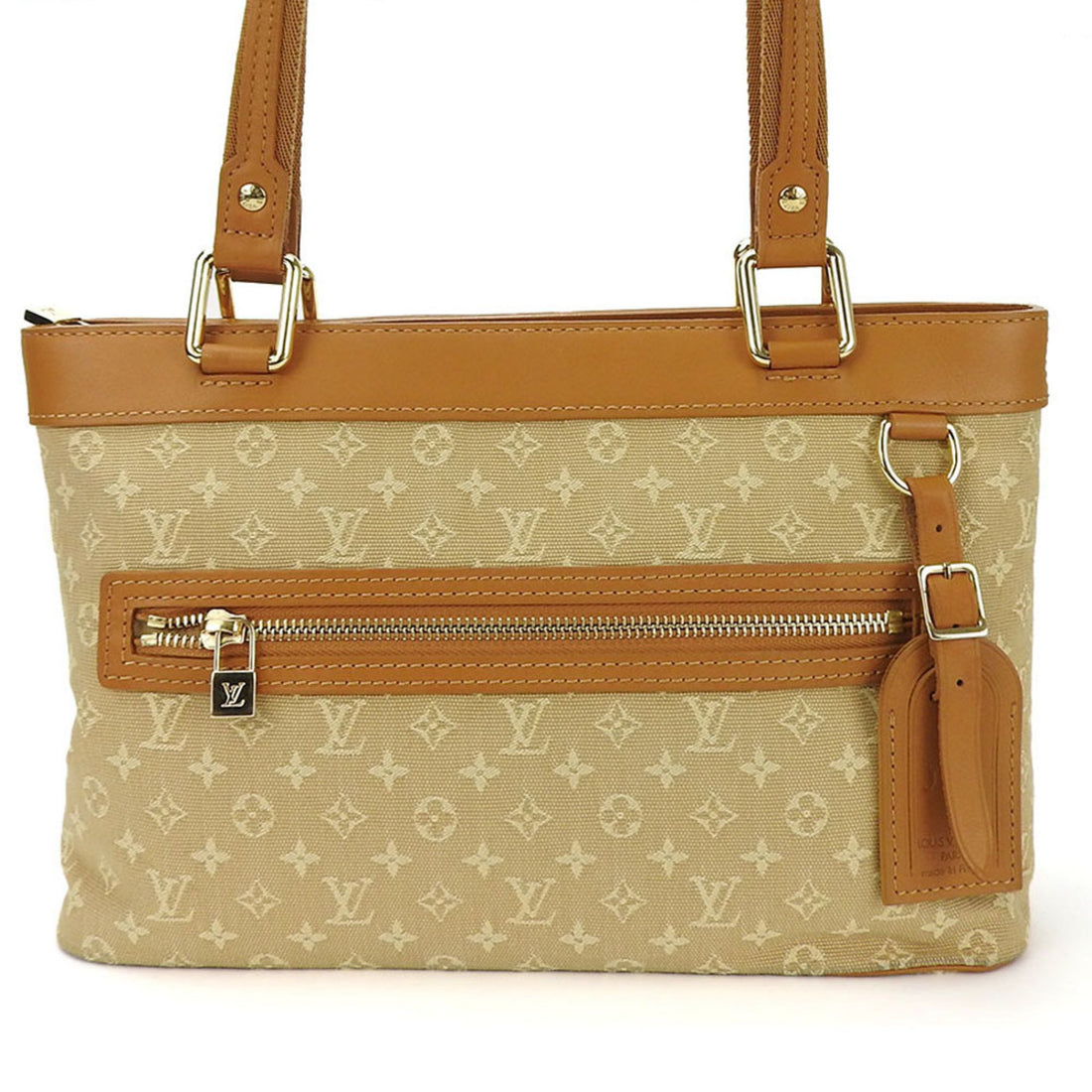 Louis Vuitton Lucile Beige Canvas Tote Bag