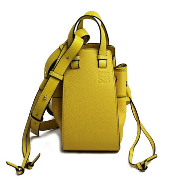 Loewe Hammock Yellow Leather Shopper Bag