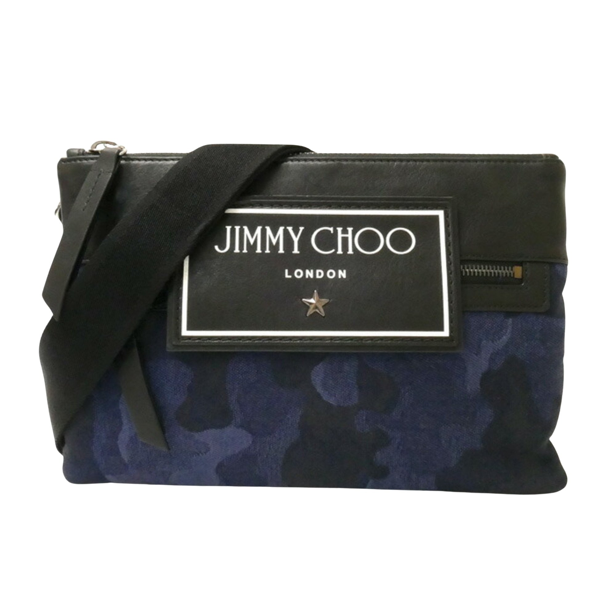 Jimmy Choo Navy Denim - Jeans Shoulder Bag