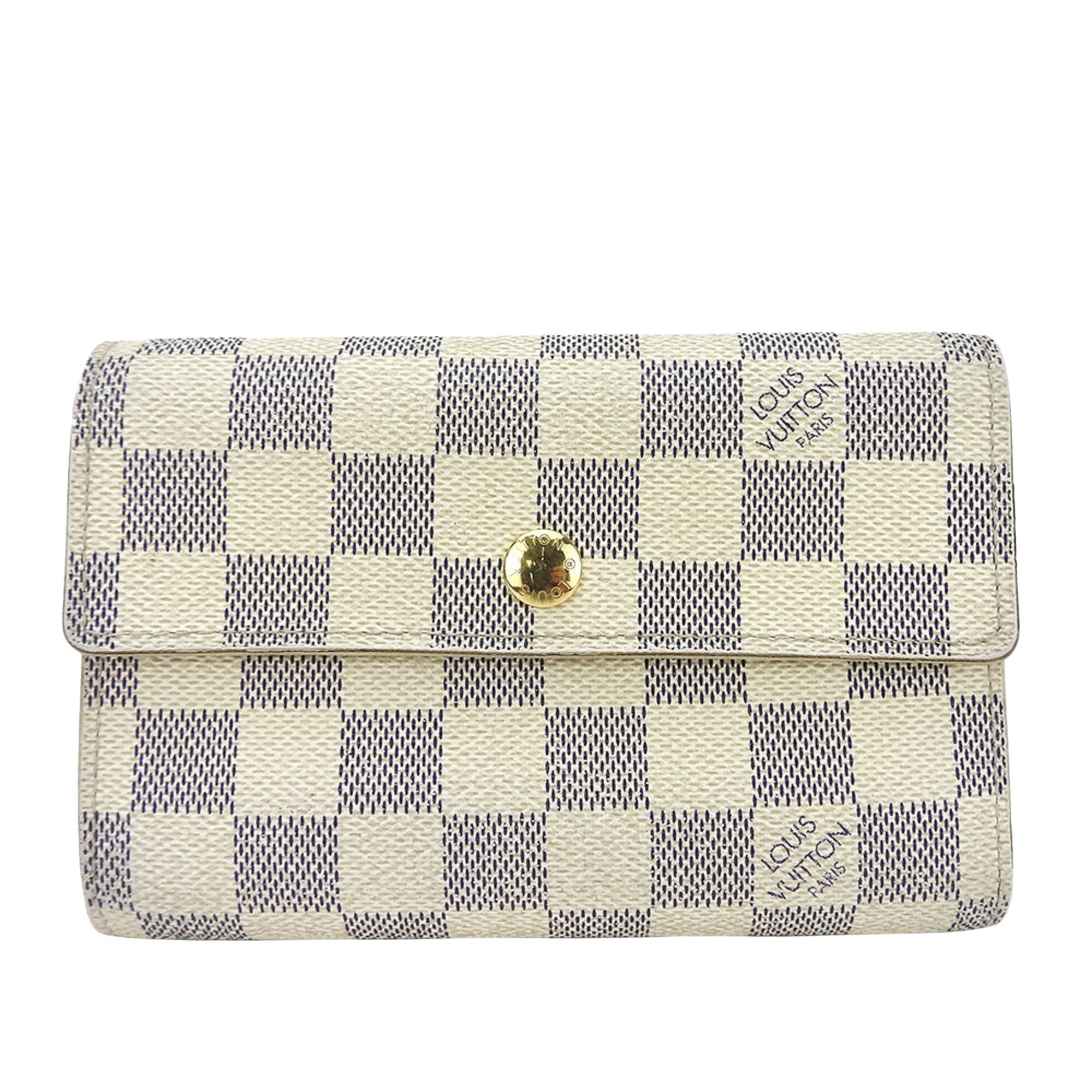 Louis Vuitton Alexandra Beige Canvas Wallet 