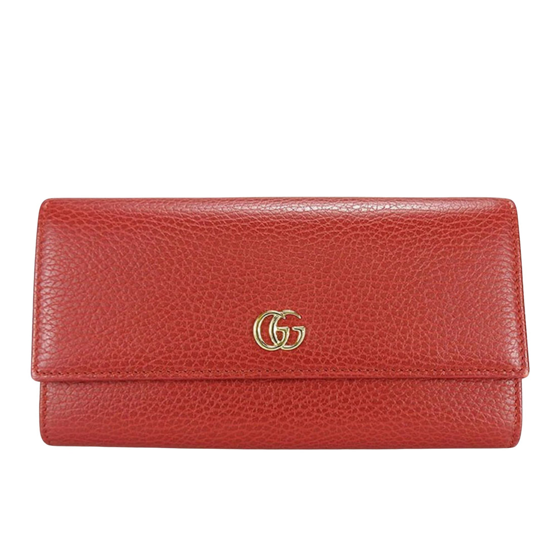 Gucci GG Marmont Red Leather Wallet 