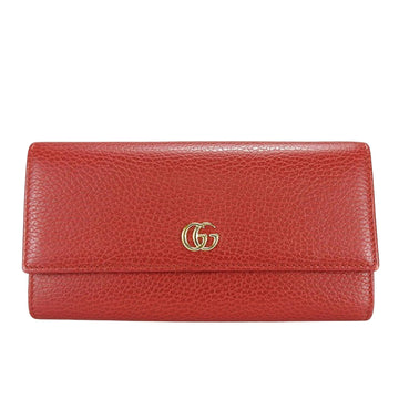 Gucci GG Marmont Red Leather Wallet 