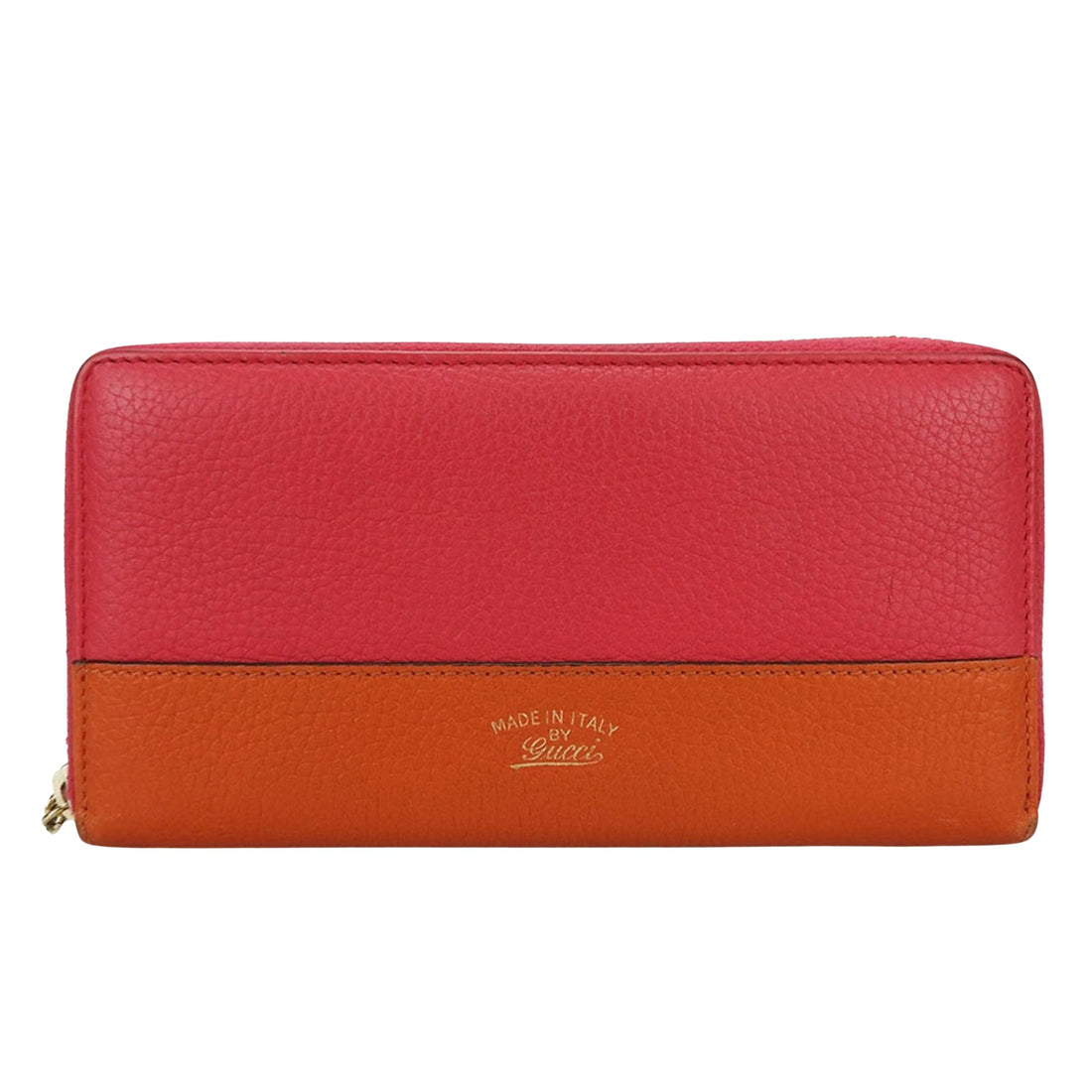 Gucci Bamboo Orange Leather Wallet 