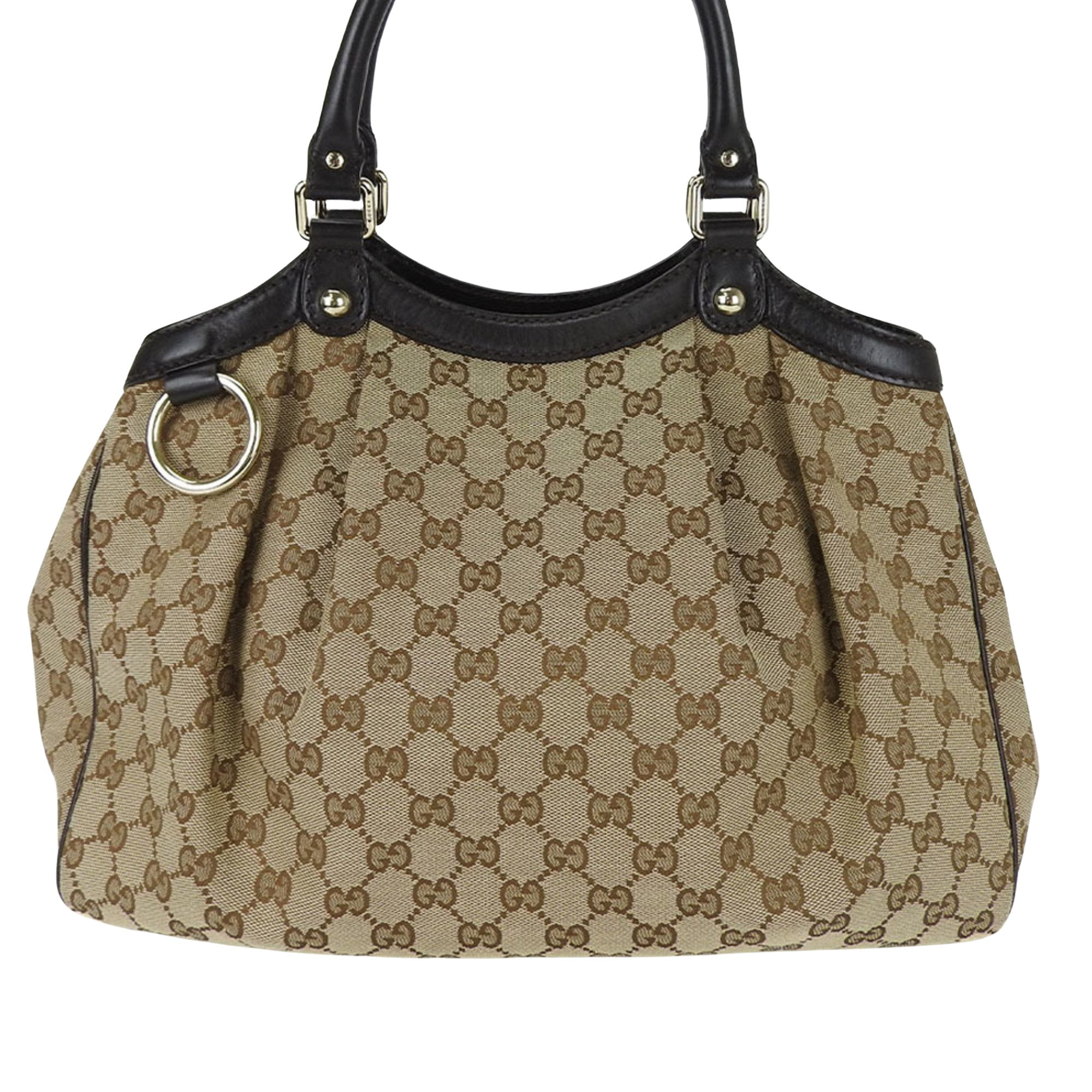 Gucci Sukey Beige Canvas Tote Bag