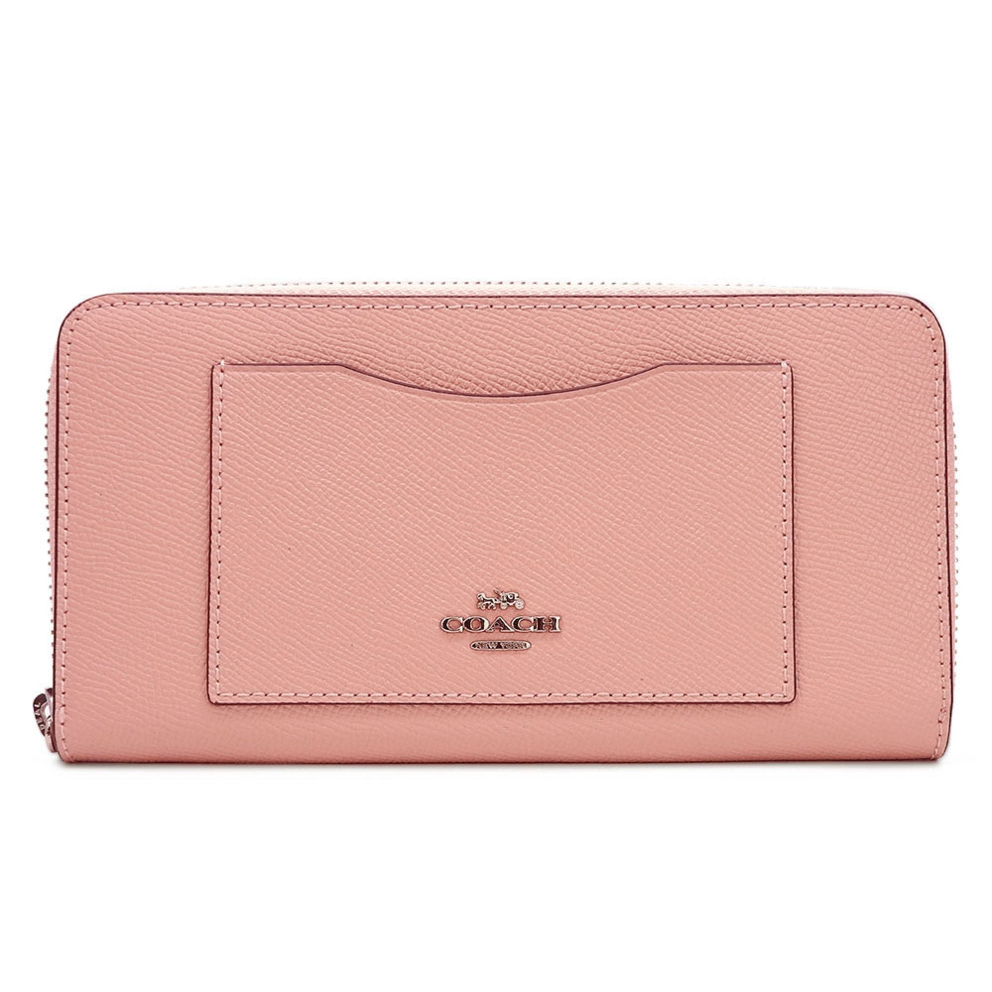 Coach Pink Leather Wallet 