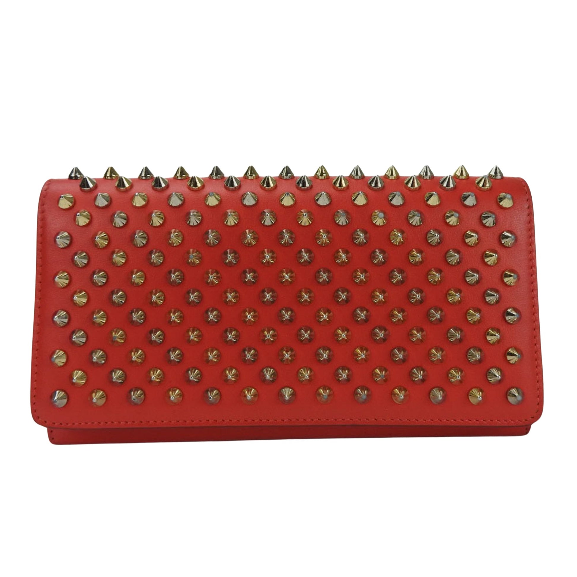 Christian Louboutin Panettone Red Leather Wallet 