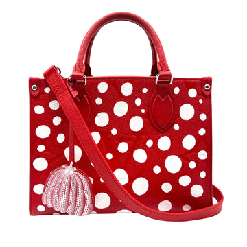 Louis Vuitton Onthego Red Leather Handbag 