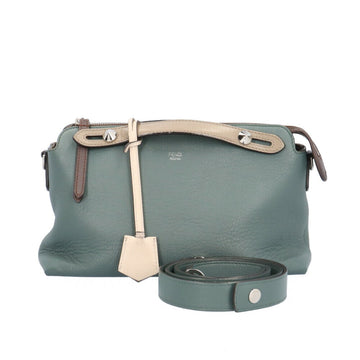 Fendi By The Way Green Leather Handbag 