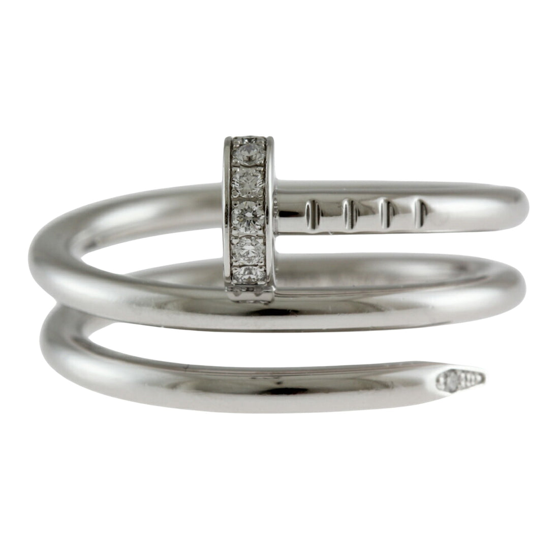 Cartier Juste un clou Silver White Gold Ring 