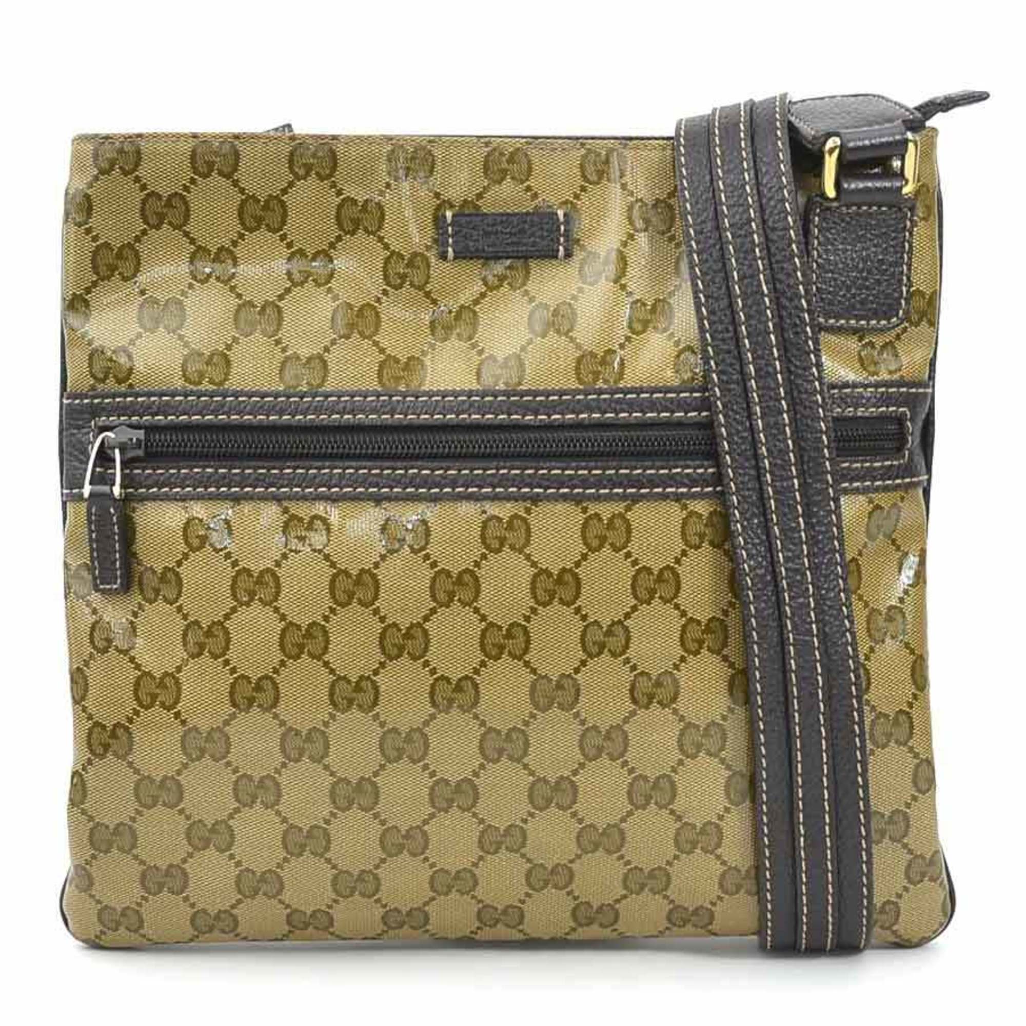 Gucci Guccissima Brown Canvas Shoulder Bag