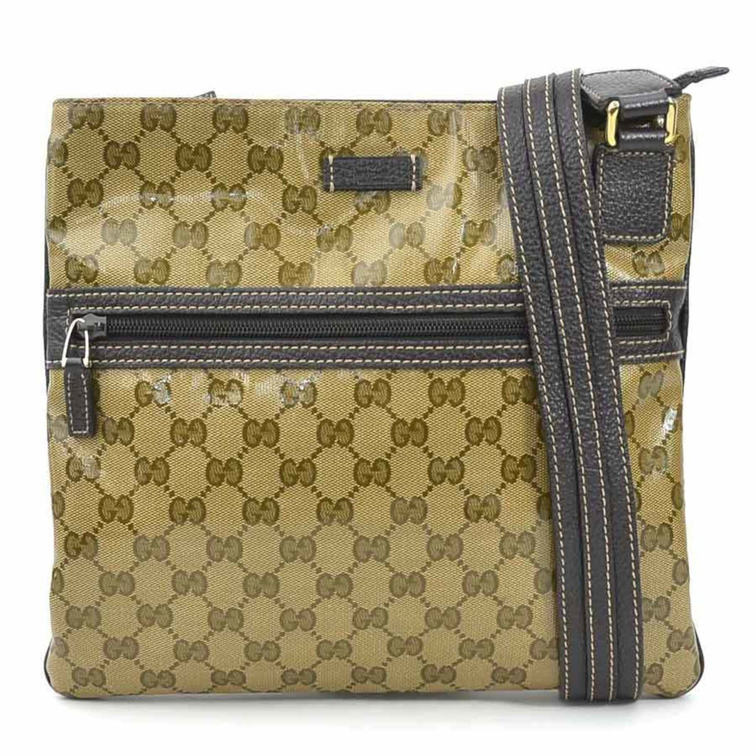 Gucci Guccissima Brown Canvas Shoulder Bag