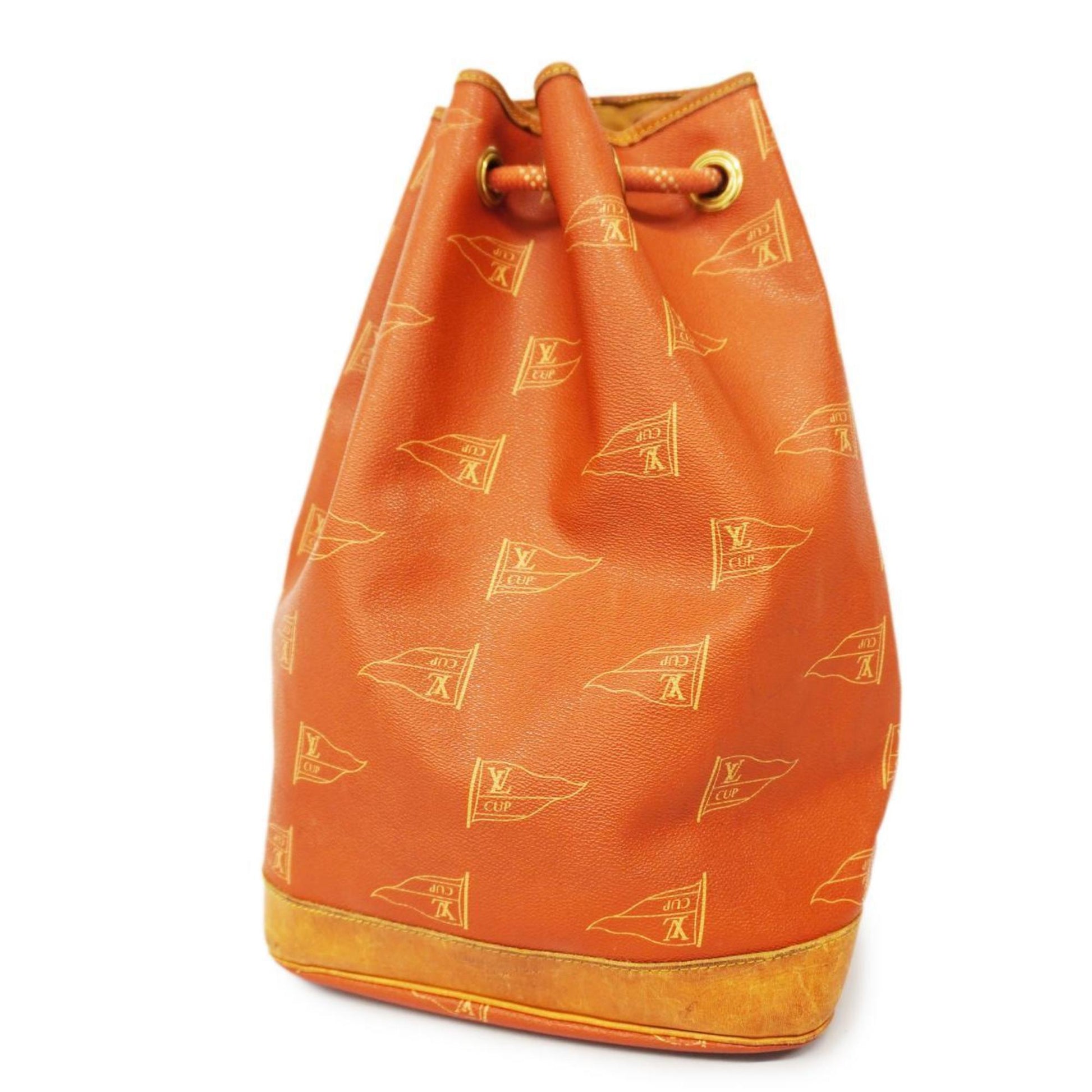 Louis Vuitton Orange Leather Shoulder Bag