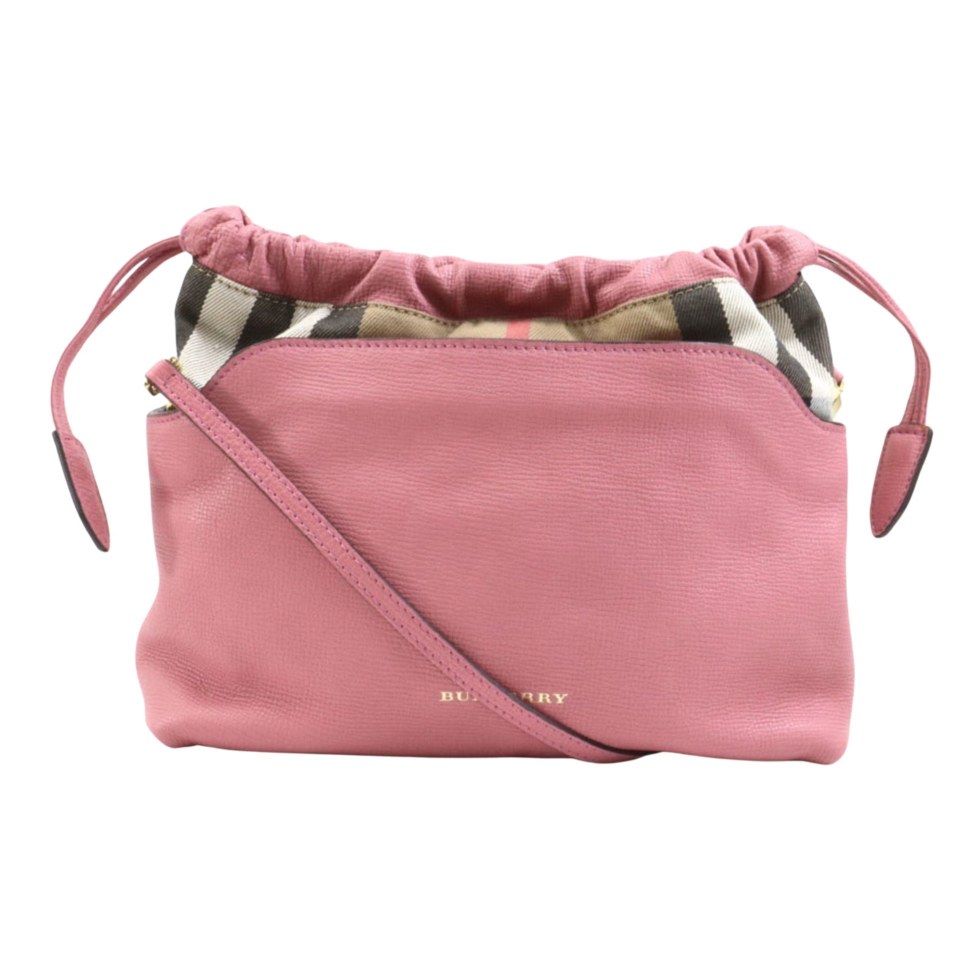 Burberry Pink Leather Shopper Bag