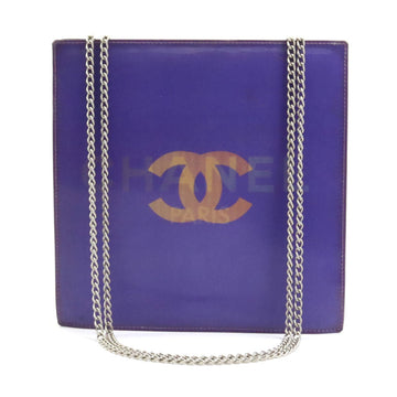 Chanel Logo CC Purple Canvas Tote Bag