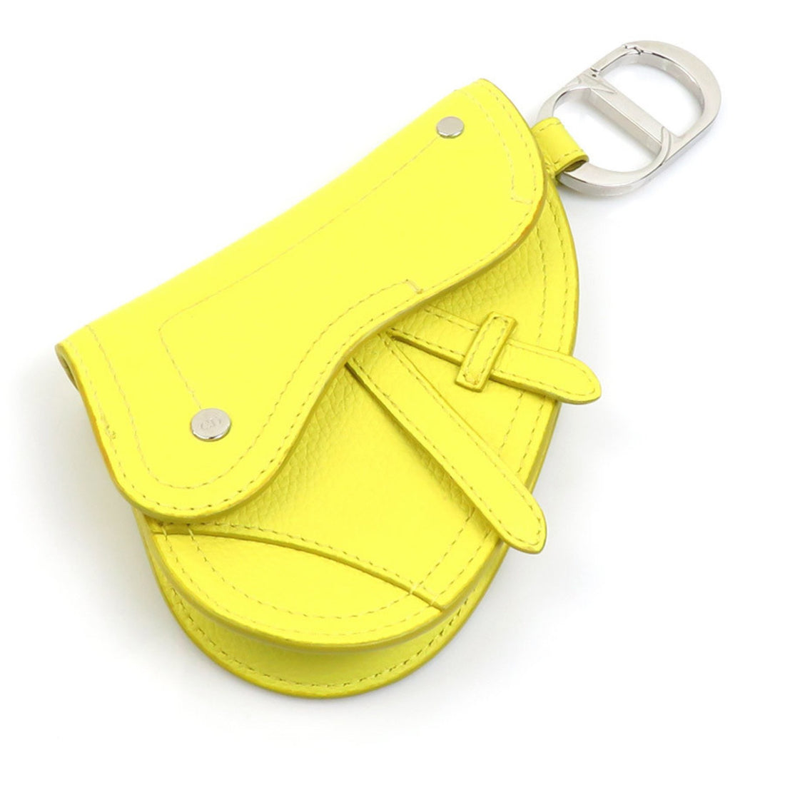 Dior Yellow Leather Clutch Bag