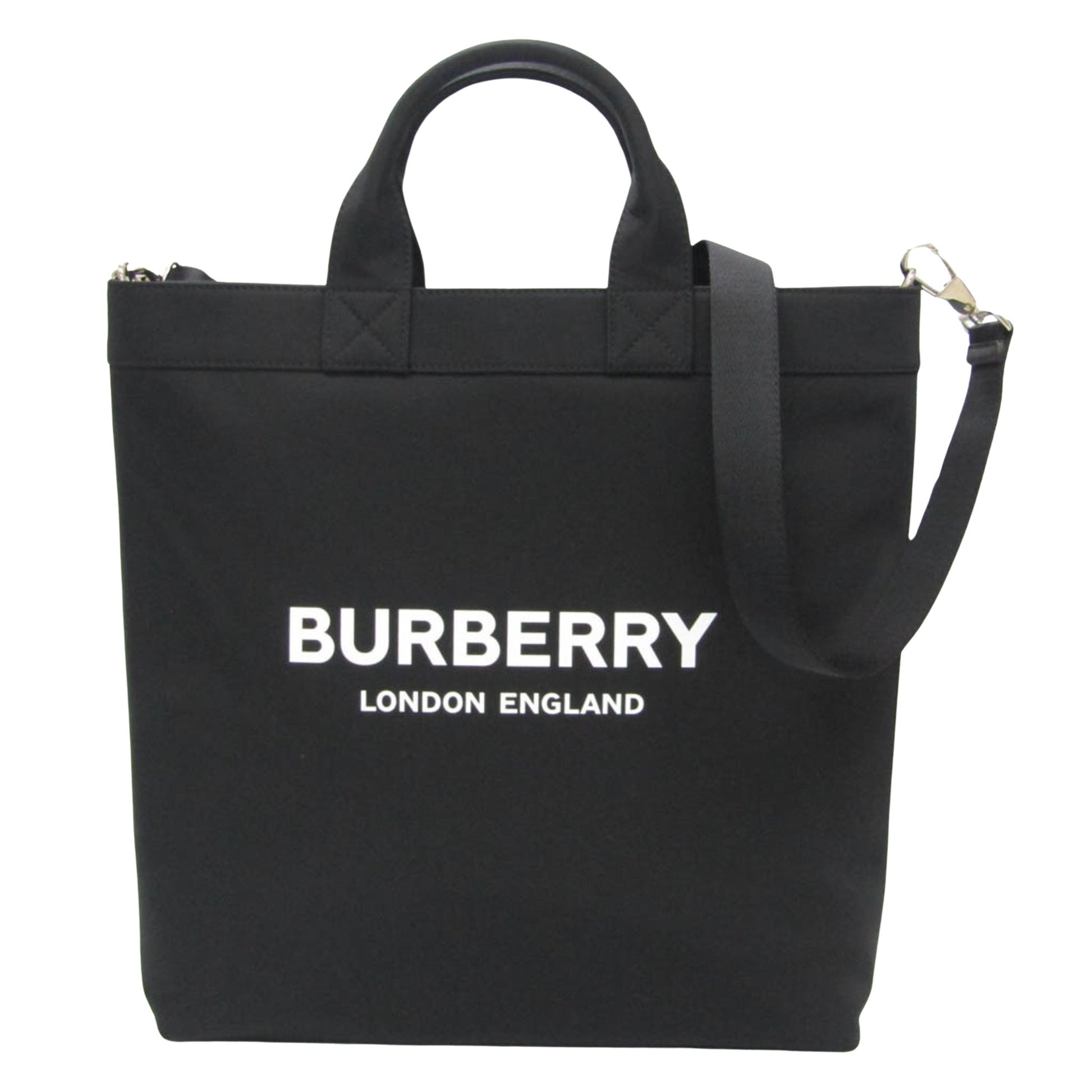 Burberry Artie Black Synthetic Tote Bag