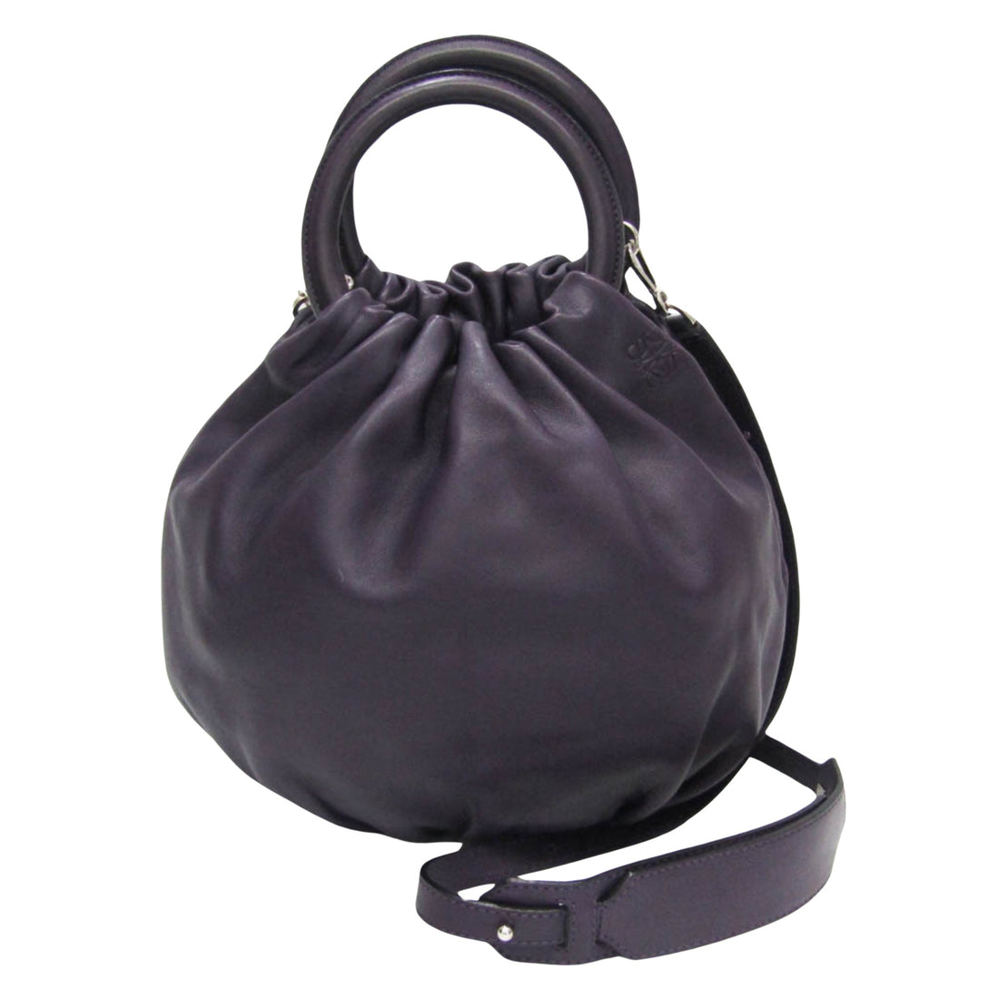 Loewe Purple Leather Handbag 