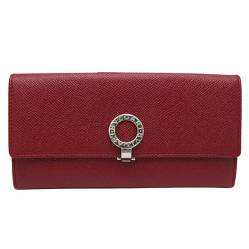 Bulgari Bvlgari bvlgari Burgundy Leather Wallet 