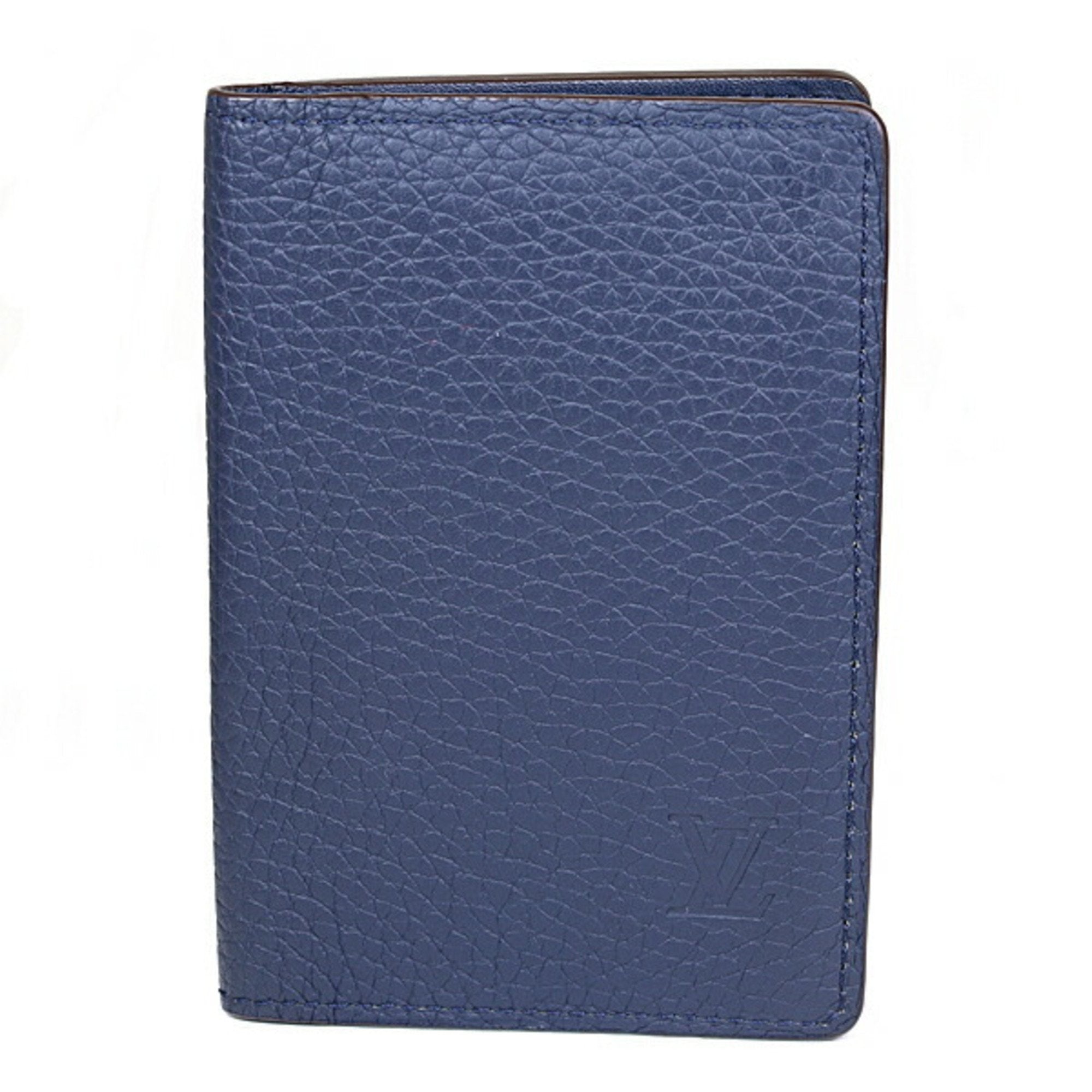 Louis Vuitton Organizer de poche Navy Leather Wallet 