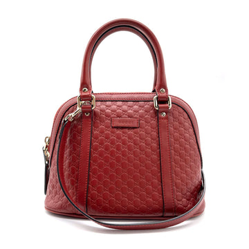 Gucci Dome Red Leather Handbag 