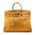 Hermès Birkin 40 Beige Leather Handbag 