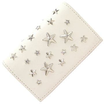 Jimmy Choo Star studs Beige Leather Wallet 