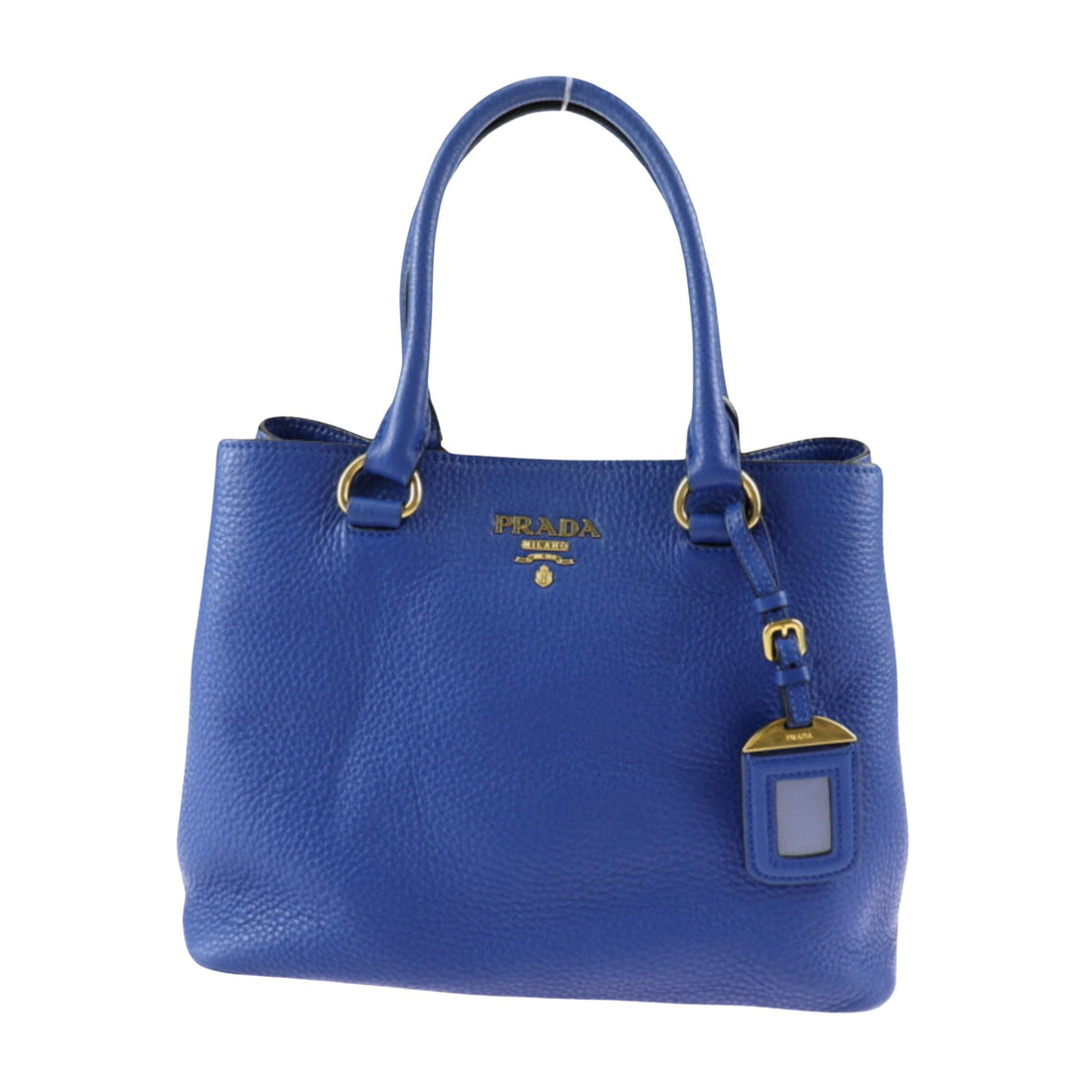 Prada Saffiano Blue Leather Tote Bag