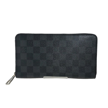 Louis Vuitton Zippy organizer Black Canvas Wallet 