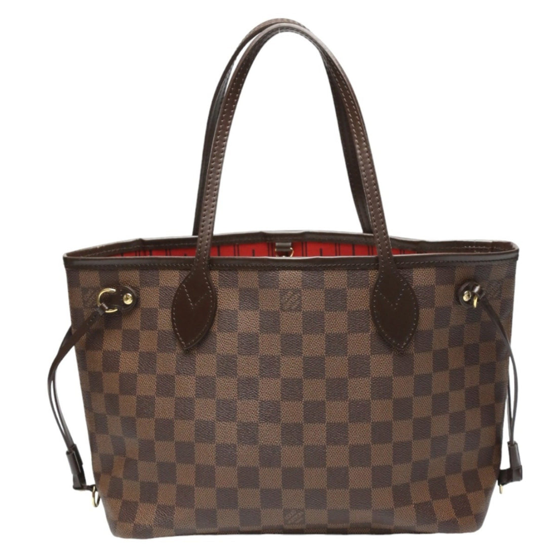 Louis Vuitton Neverfull PM Brown Canvas Handbag 