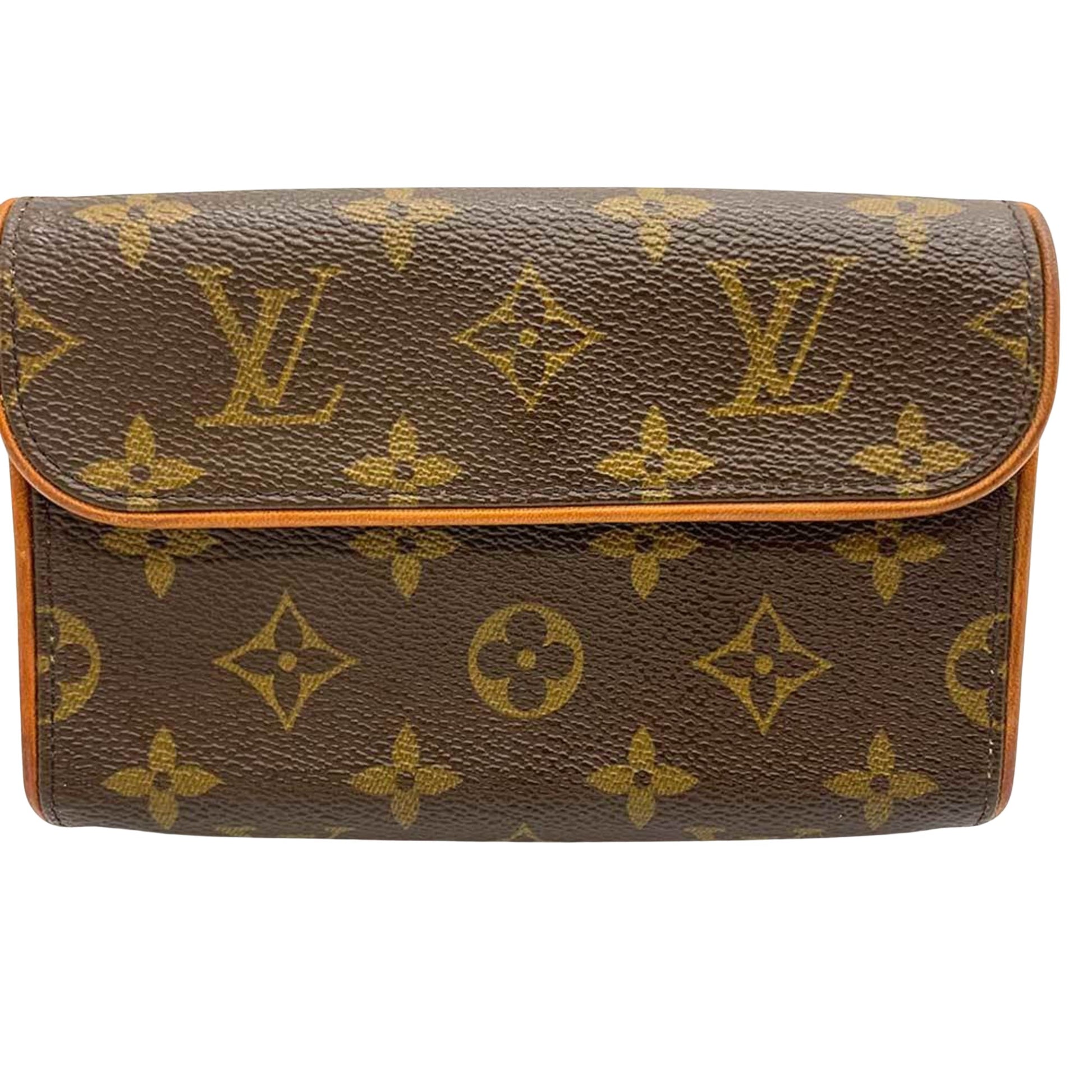 Louis Vuitton Florentine Brown Canvas Clutch Bag