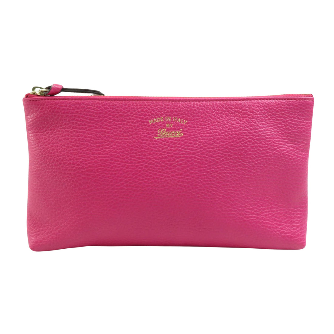 Gucci Swing Pink Leather Clutch Bag