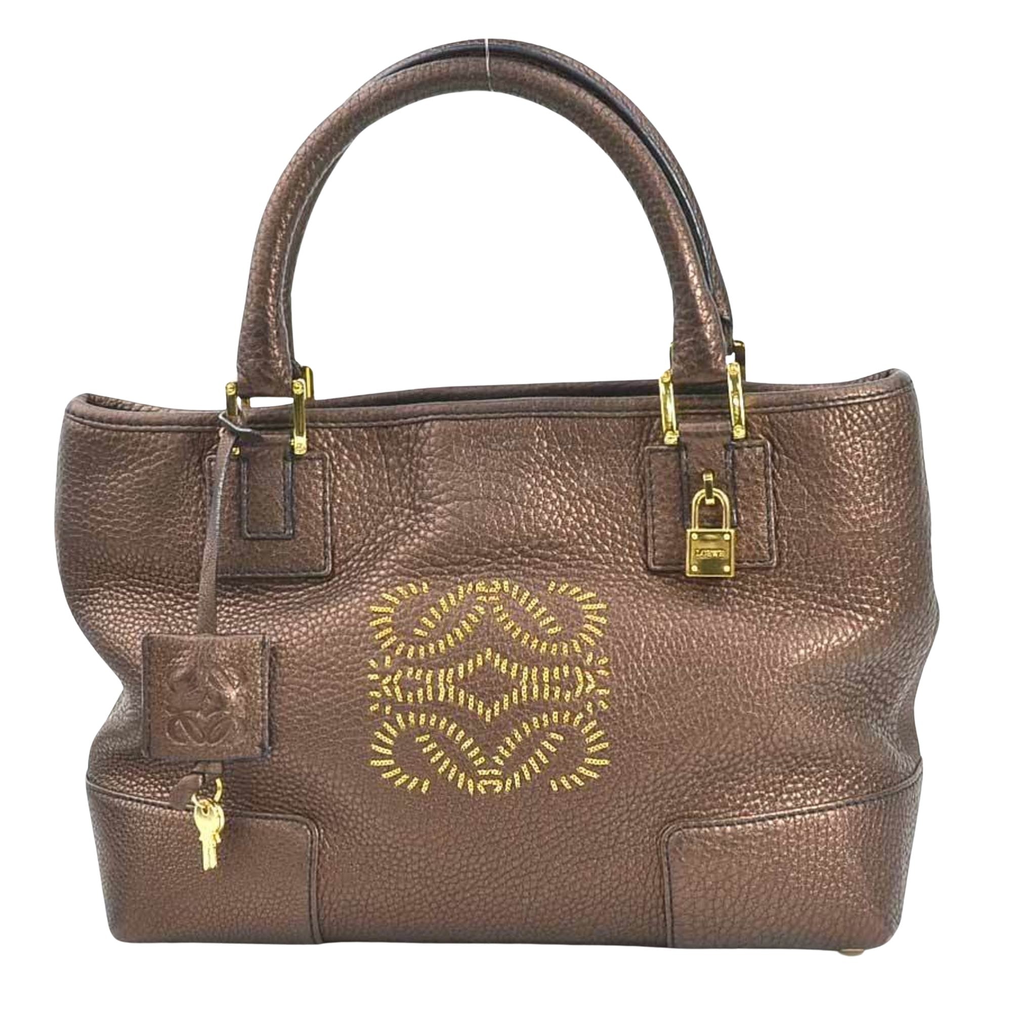 Loewe Brown Leather Handbag 