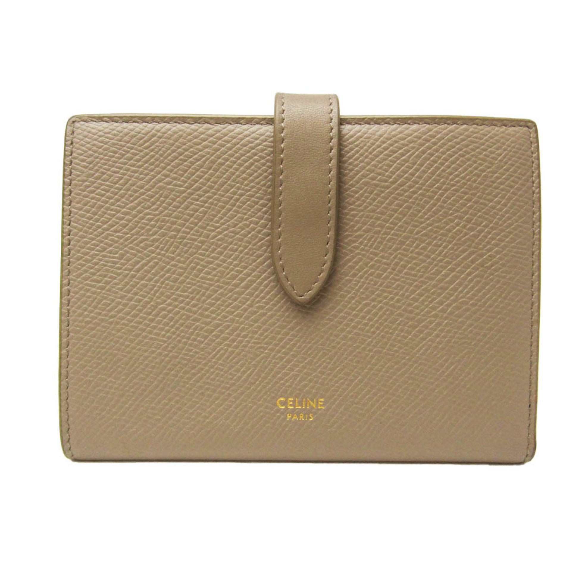 Céline Medium strap wallet Beige Leather Wallet 