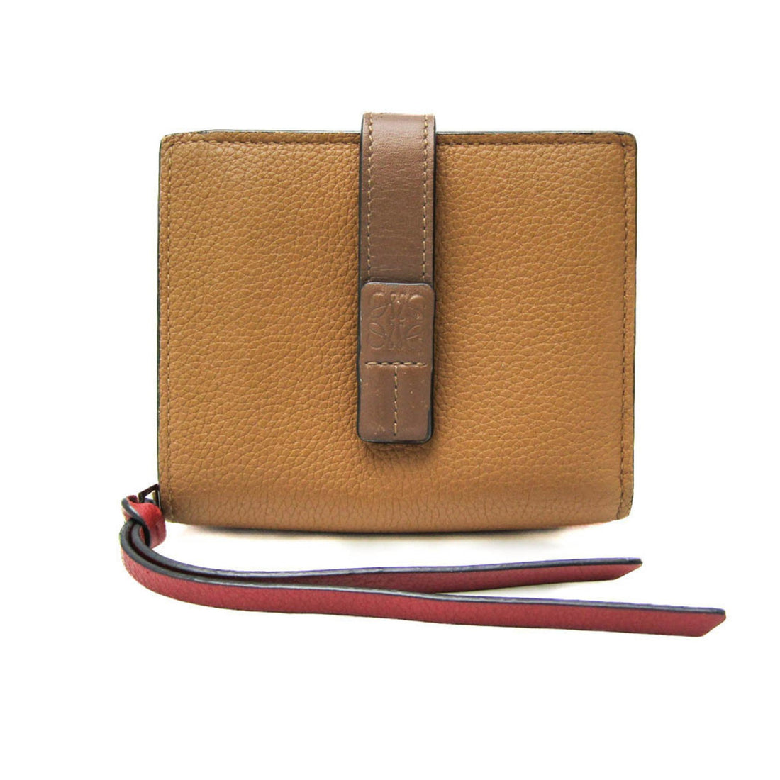 Loewe Compact zip wallet Brown Leather Wallet 