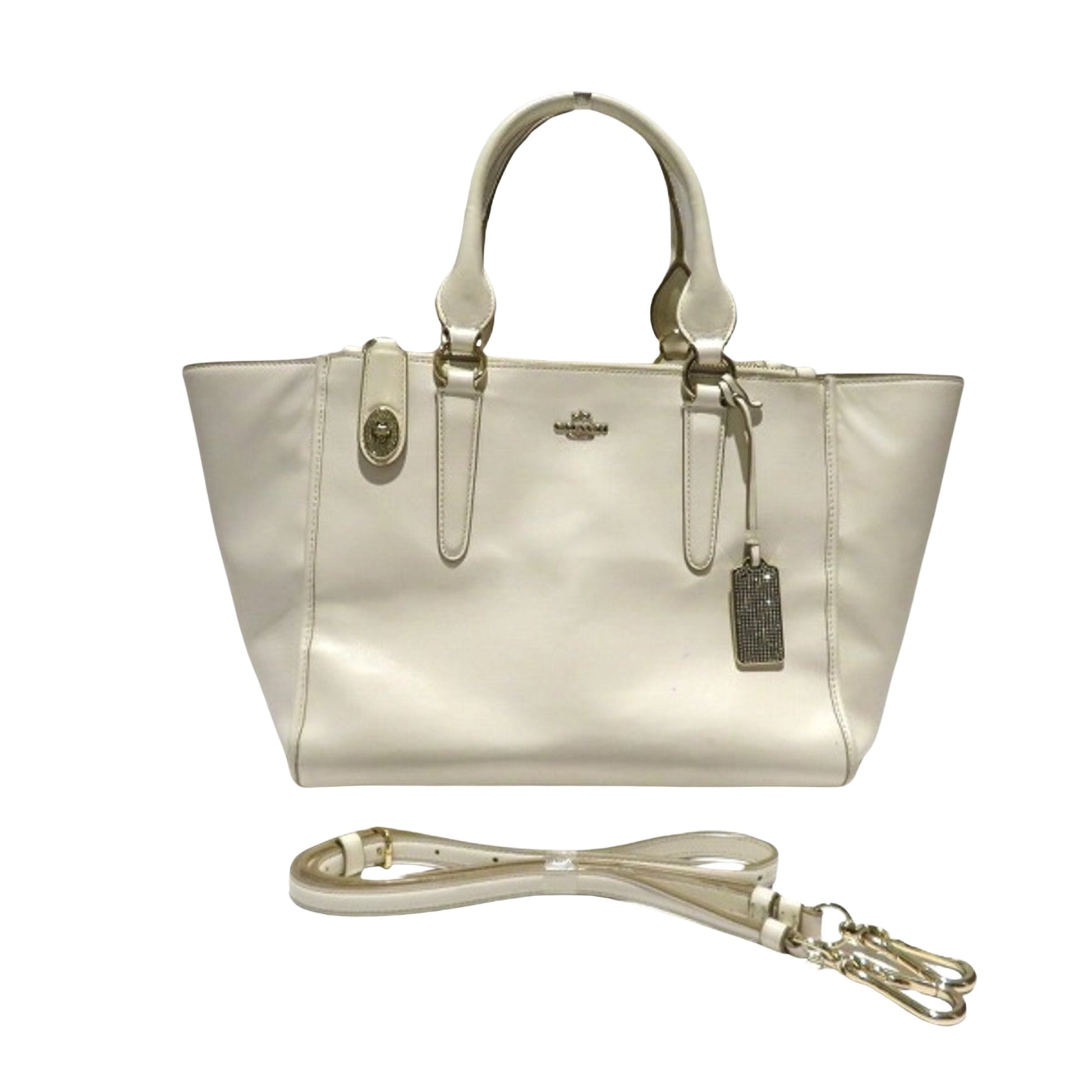 Coach Beige Leather Handbag 