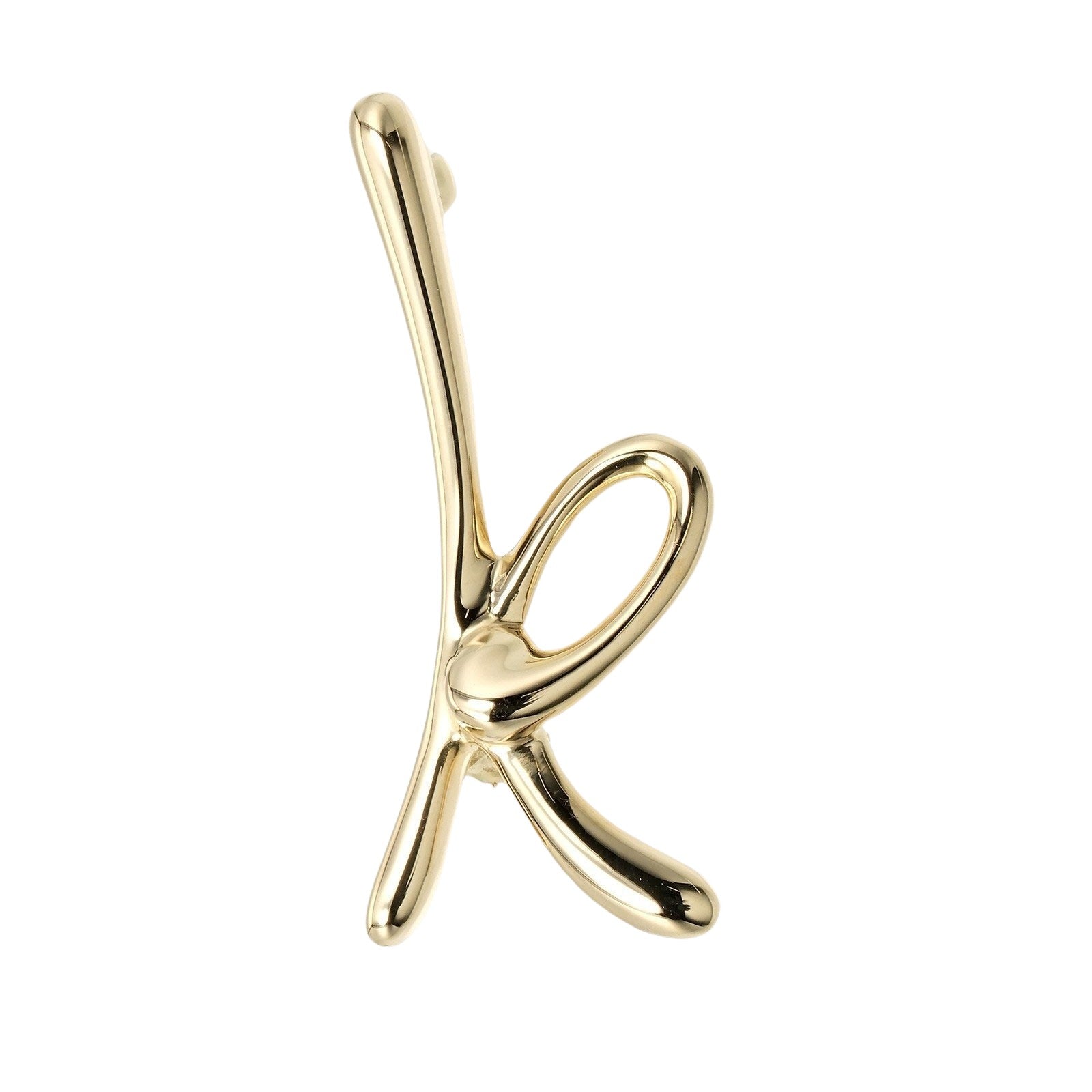 Tiffany & Co Initial Gold Yellow Gold Brooch 