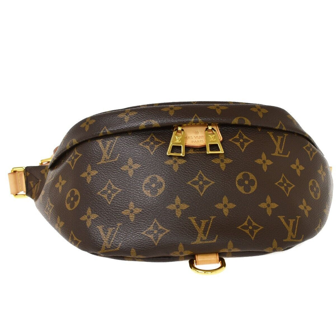 Louis Vuitton Monogram Brown Gold Backpack Bag