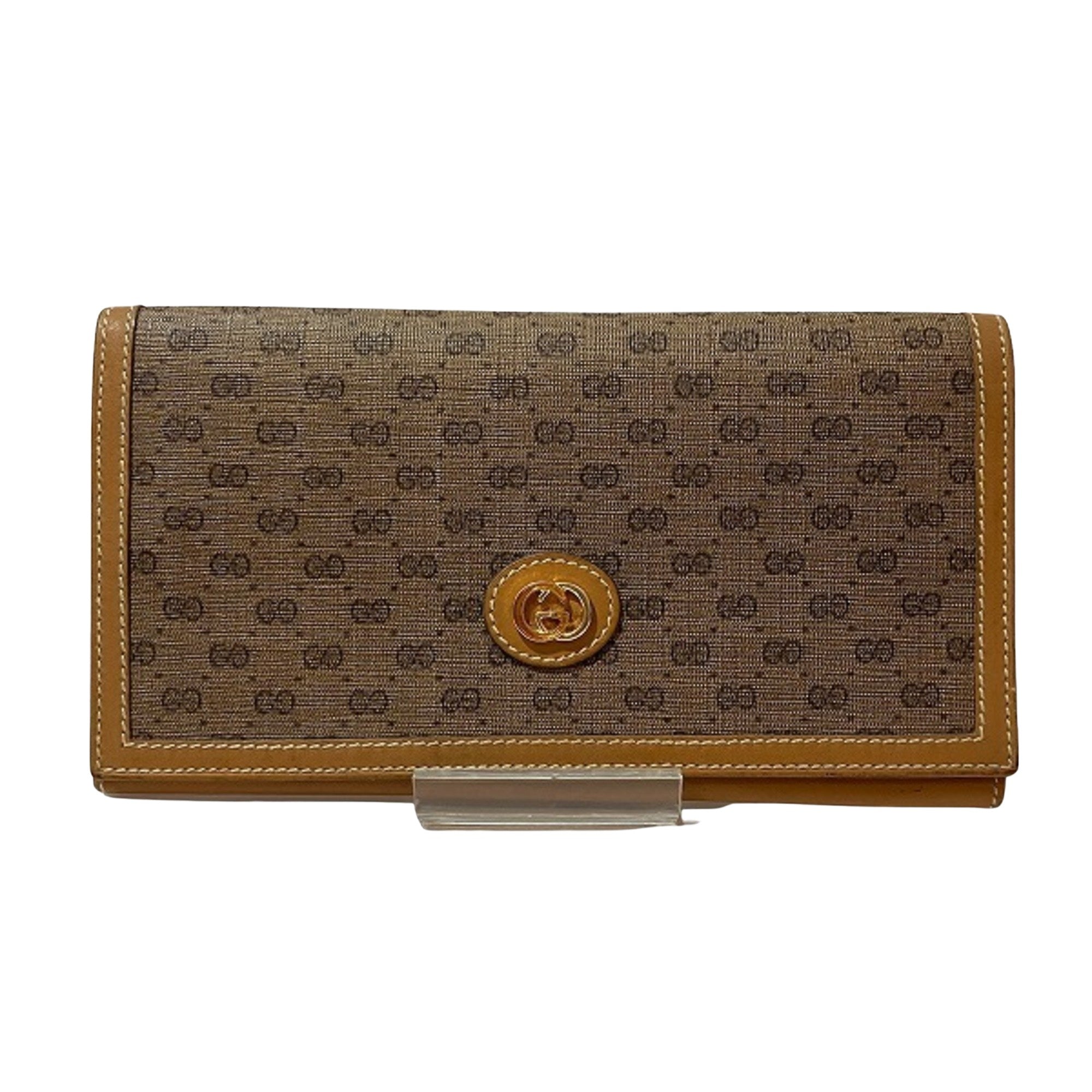 Gucci Double G Brown Canvas Wallet 