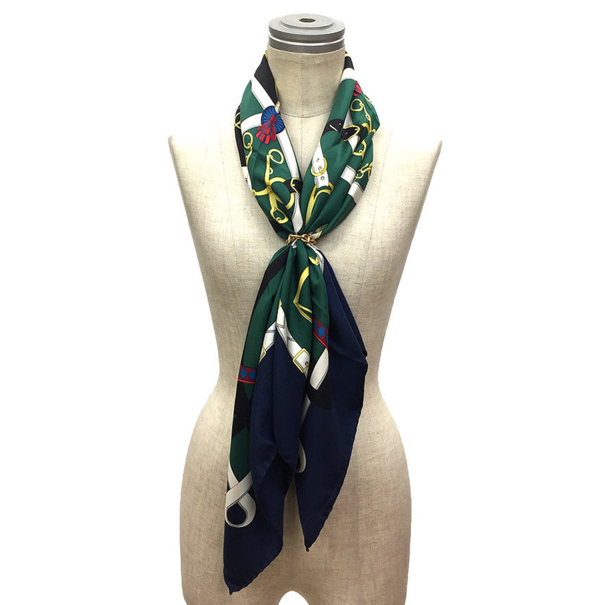 Gucci Green Silk Scarf 