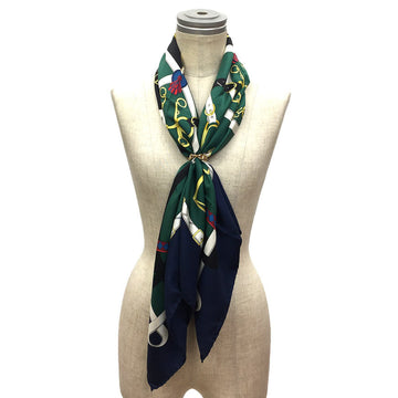 Gucci Green Silk Scarf 